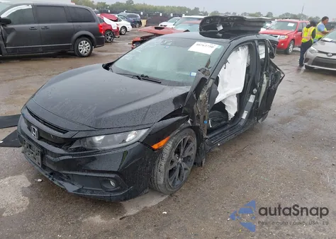 2020 Honda Civic Sport из США, поврежденный, VIN 2HGFC2F80LH592639